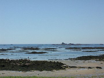 Tide receding at Le Bourg